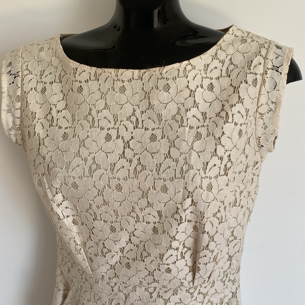 ROSEMUNDE copenhagen, Elegant Cream Lace Sheath fitted Dress Size 38 size 8 - Picture 2 of 15